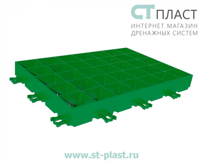 Фото 3 Газонная решетка Aquastok цвет зеленая